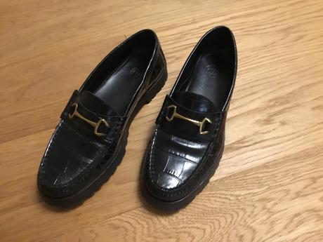 Cierne mokasiny massimo dutti, 35