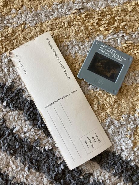 Pohľadnica orbis 1966 a diapozitív,