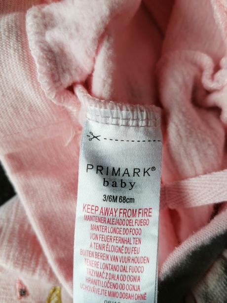 Ružová teplakova súprava, primark,68