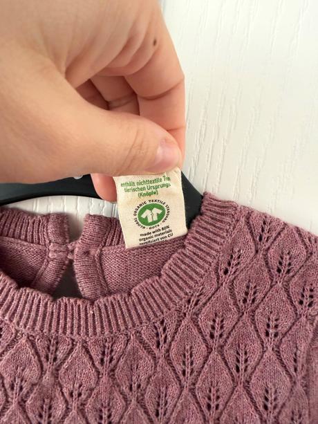 Detské šaty zo zmesi bavlny a hodvábu, 74