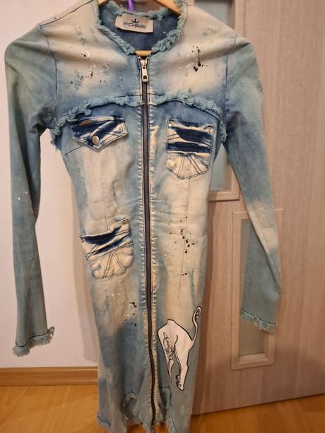 Foggi šaty riflove s ko, s