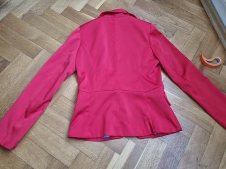 Dámske červené sako, s