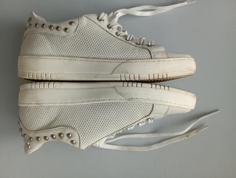 Biele kožené tenisky, lasocki,37