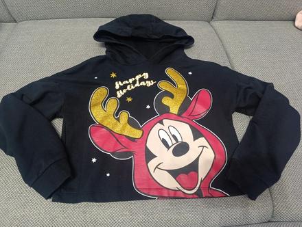 Mikina 146/152 s mickey mouse, vianočný motív, disney,146
