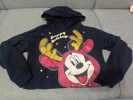 Mikina 146/152 s mickey mouse, vianočný motív, disney,146