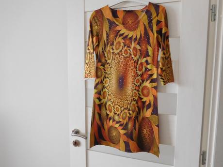Slnečnicový kvet šaty l, l