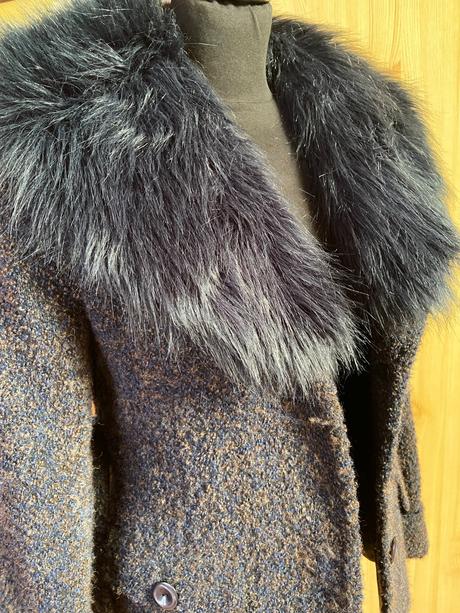 Kabát 3/4 s kožušinou, 38