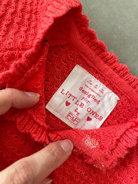 Krásny strikovany svetrik f&f 80, f&f,80