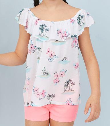 Blúzka - top s volánmi, h&m,158