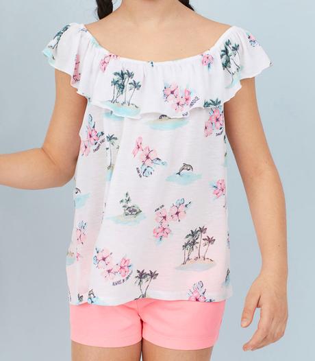 Blúzka - top s volánmi, h&m,158