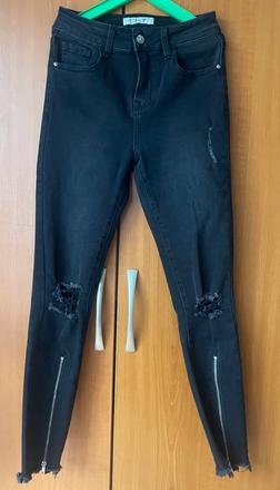 Dámske čierne rifle., 36