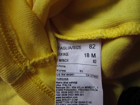 Tričko, benetton,80