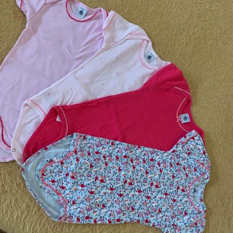 Petite bateau detske body 4 kusy, 98