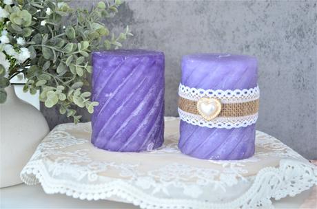 2x valcová sviečka,