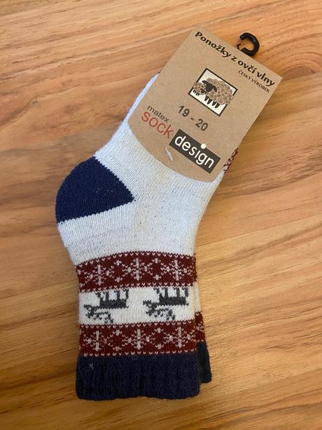 Ponožky z ovčej vlny 30-31, 30 / 31