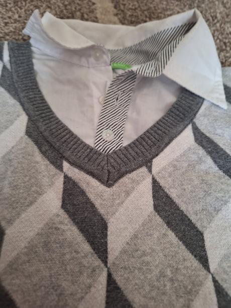 Pulóver s koselou 2 v 1, 140