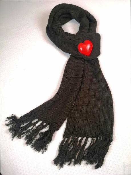 Hnedý šál zo zmesi merina, m