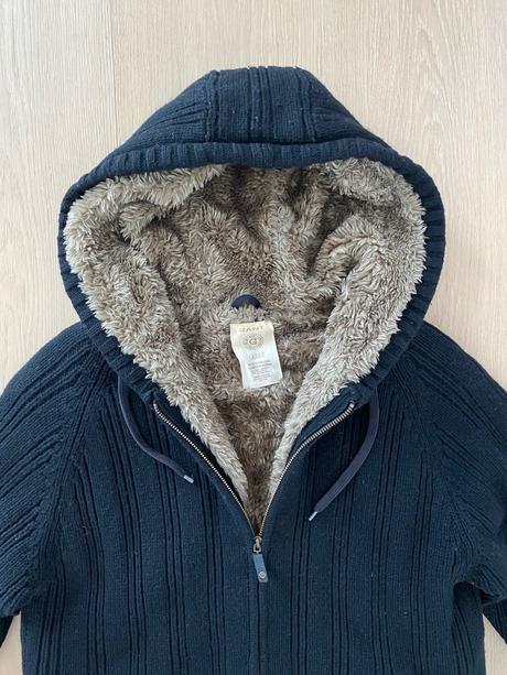 Zateplená svetrová pánska bunda, gant,l