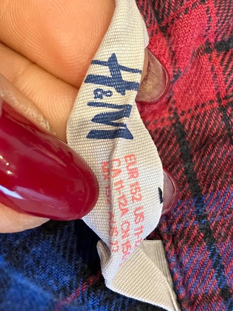 Dievčenská kockovaná košeľa h&m (152), h&m,152