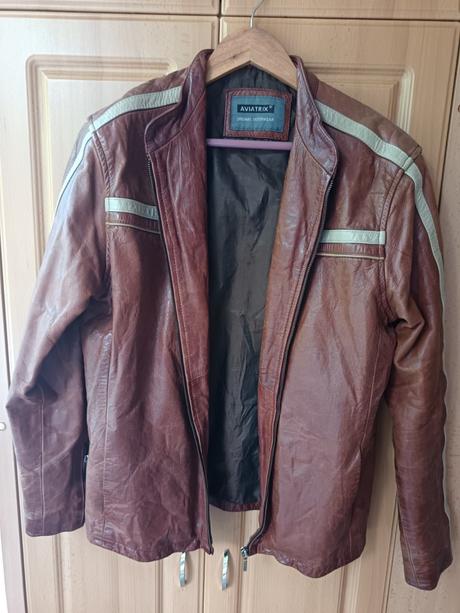 Kožená bunda pánska, aviatrix original, s/m, m