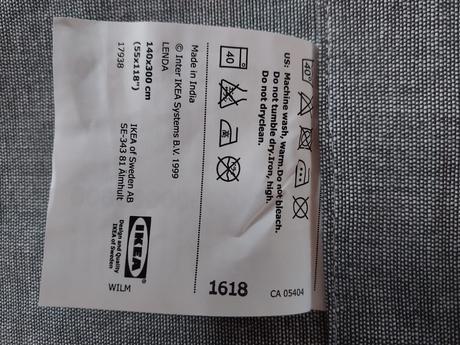 Ikea lenda zavesy sive, 