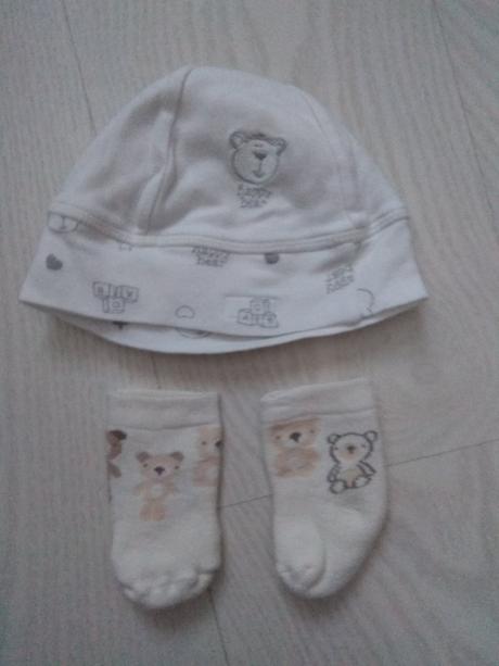 Čiapka plus ponožky, baby mac,62