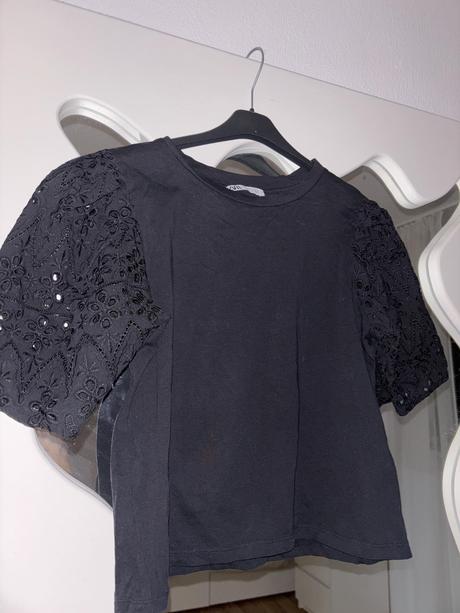 Top s madeirovymi rukávmi s/m, zara,s