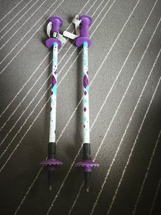 Posuvné detské paličky na lyže alebo turistiku, 80-89 cm