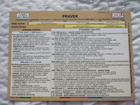 Dejepis v kocke kompletná sada 9 ks obojstranných,