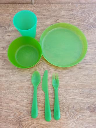 Jedálenský set - zelený, 