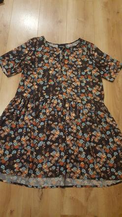Kvetované šaty/bluzka xl, xl