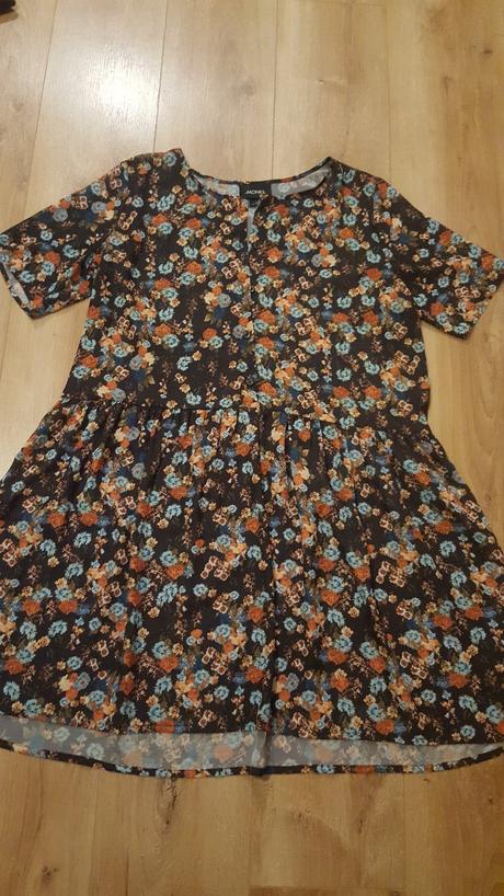 Kvetované šaty/bluzka xl, xl