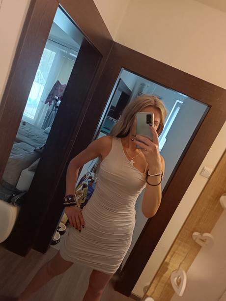 Šaty na 1 ramienko veľ. s, s