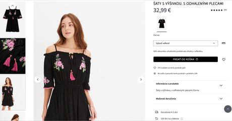 Šaty s výšivkou., bonprix,42