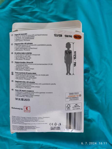 Chlapčenské uv tričko, 146