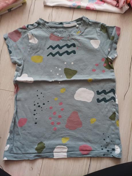 Dievčenské tričká 116/122 22kusov, reserved,116
