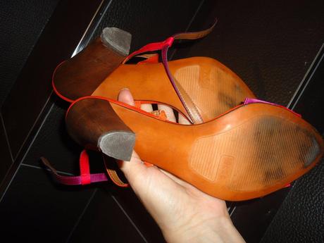 Pestré letné saténové sandálky zara vel.39, zara,39