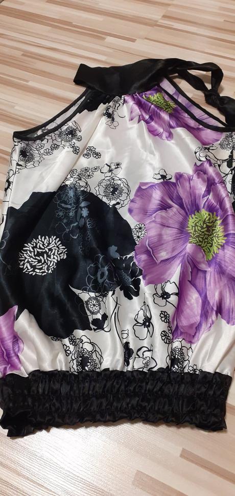 Saténová blúzka - top, s