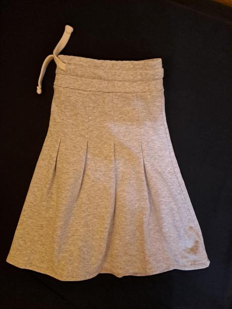 Siva teplakova mini sukna, s