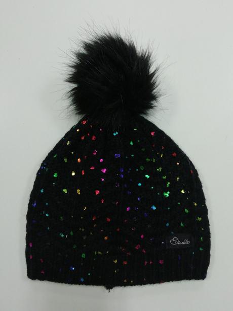Čierna čiapka s trblietkami dare2b, 104