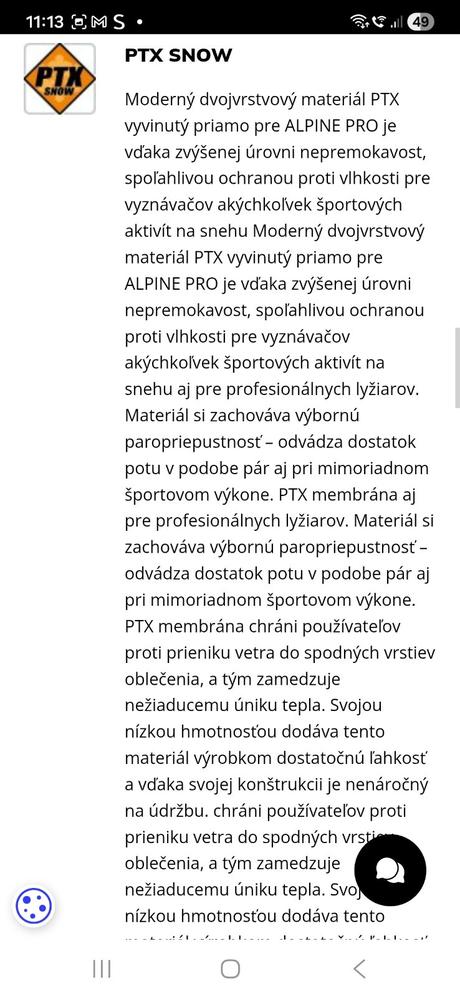 Kvalitne lyziarske nohavice, alpine pro,170