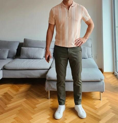 Pánske bavlnené tričko polokošeľa topman, m