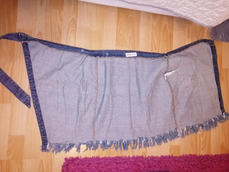 Zavinovacia riflova sukňa, denim,s