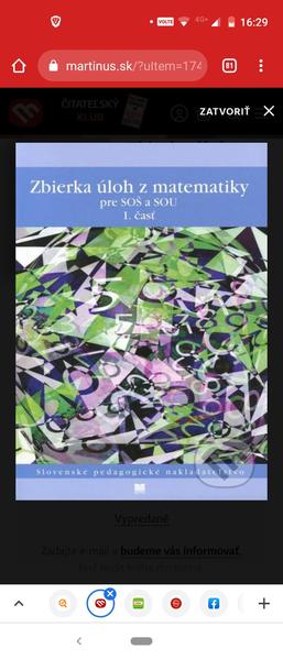 Zbierka úloh z matematiky pre stredné školy