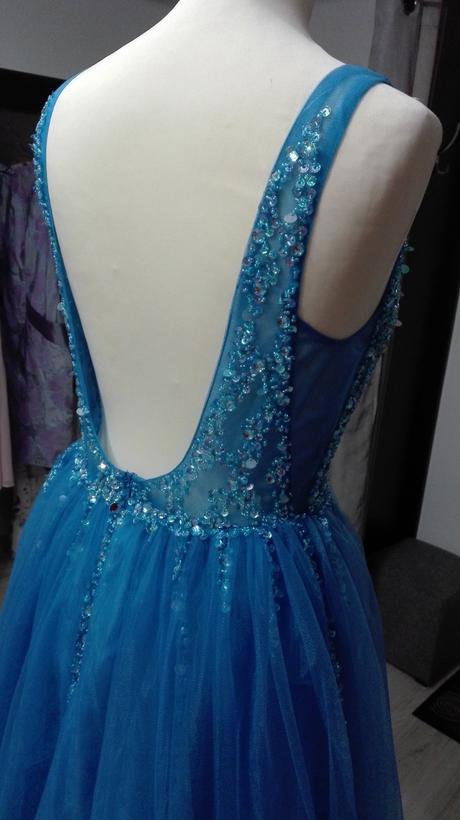 Rozprávkové tylové šaty s rozparkom, 36 / 38 / m / s