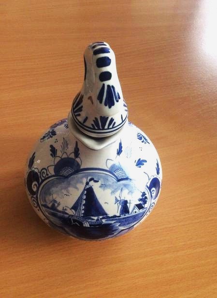 Starožitný holandský modro-biely set lucas bols, 