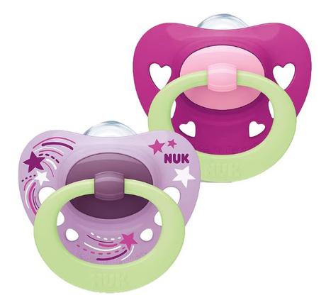 Nuk silikónový cumlík signature night hviezdy 2ks,, nuk