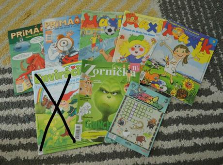 Časopisy maxík, zornička, primáček 7ks,