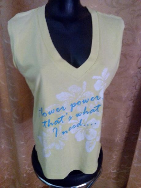 Tričko žlto-krémová, l