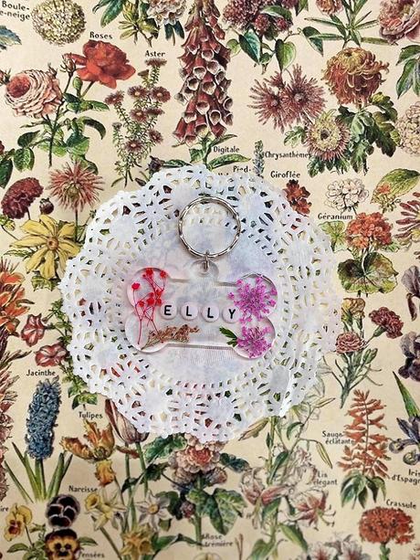 Kľúčenka s príveskom zo živice, 